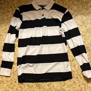 Hot Topic Striped Polo Sweatshirt